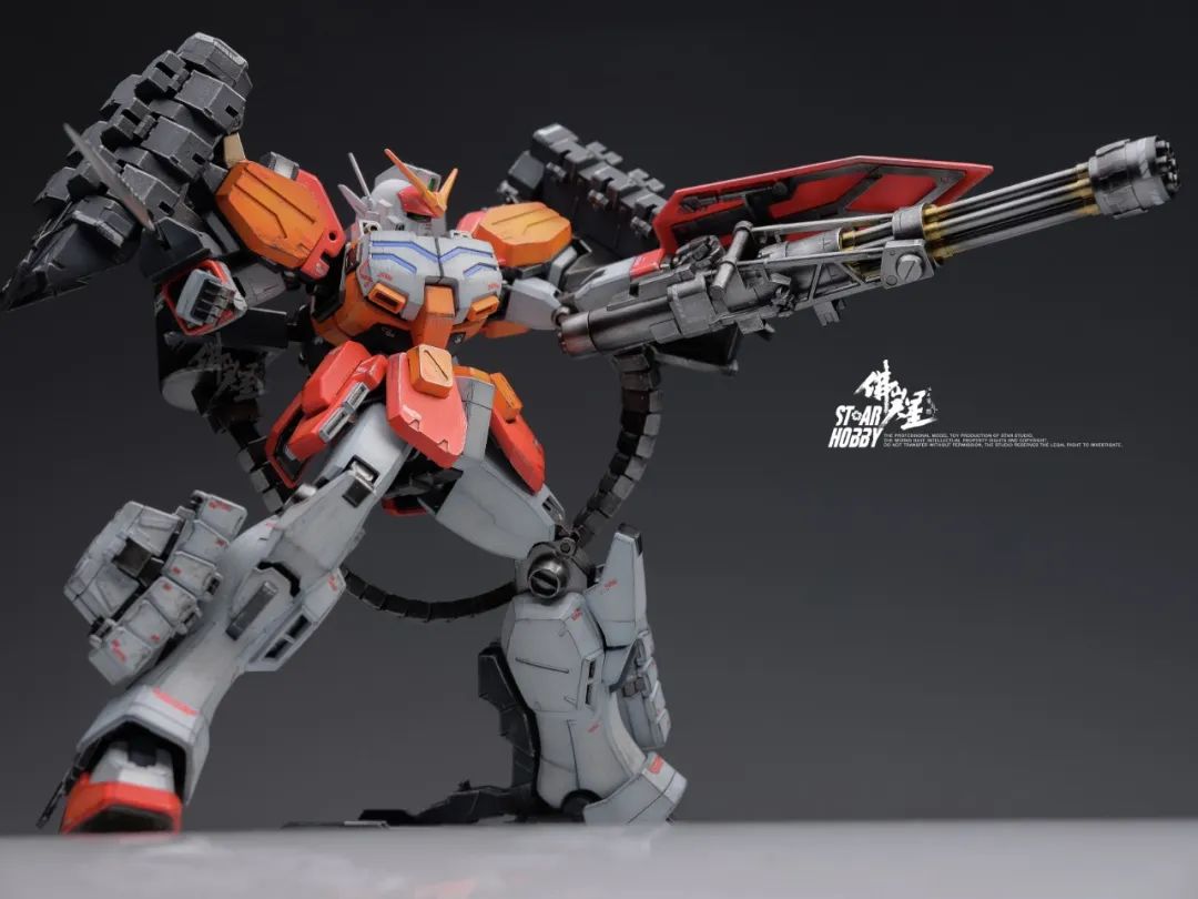 硬核的重装风格重炮高达刺猬装备67涂装风格化之后更man了