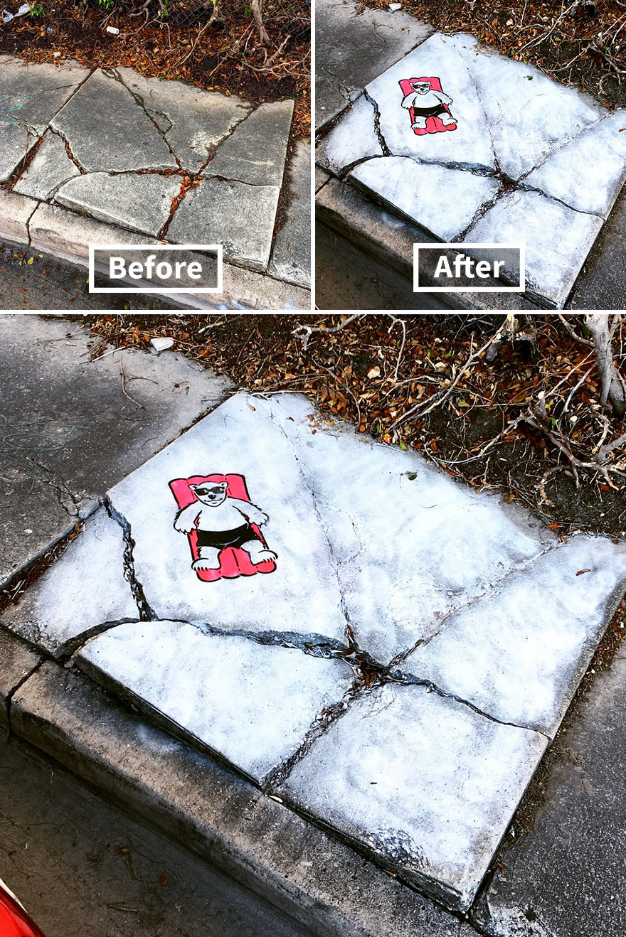 图片[13] - 高雄驳二也有！《２３张市容变身照》纽约「街头艺术家」把街道变得新奇！ - xizi