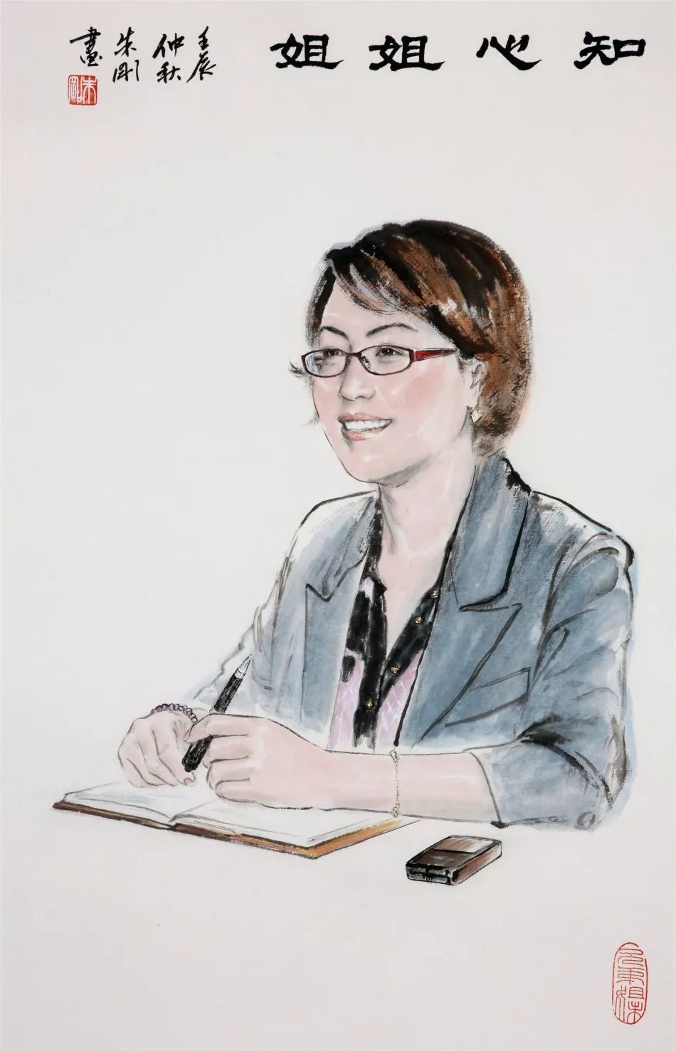 他画出了戏曲人物最美的瞬间,太有意境了!_朱刚