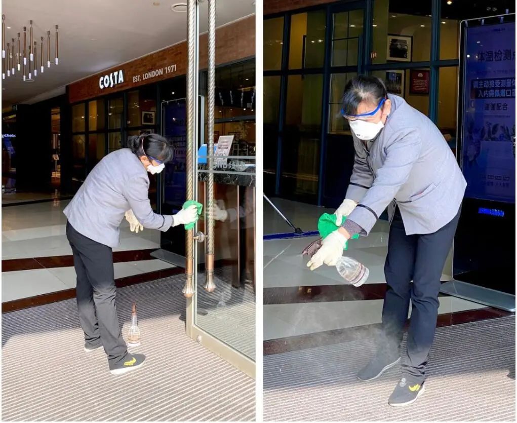 营造安心购物环境,长宁商场在行动_消毒