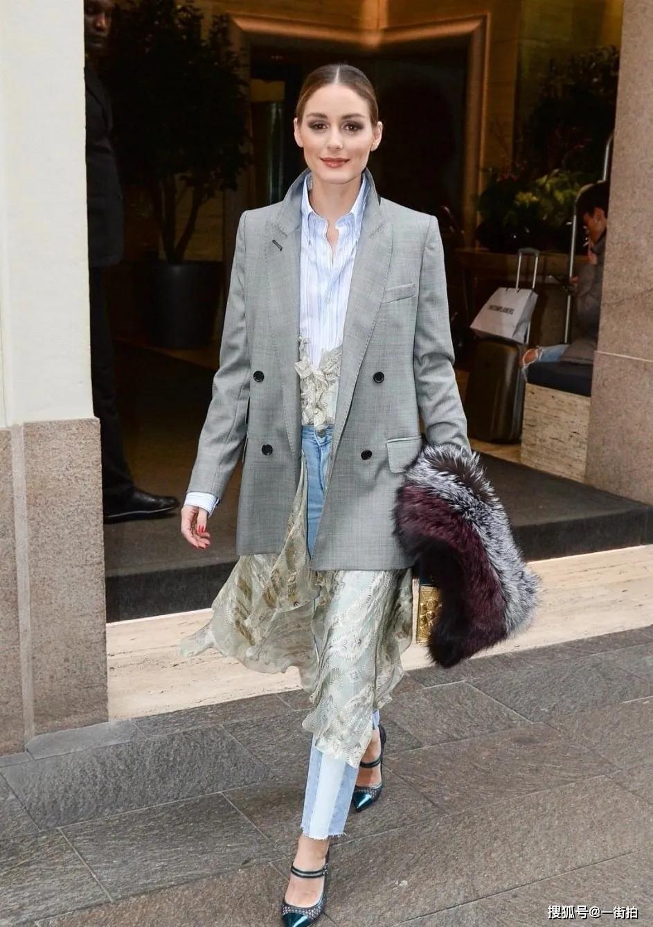 名媛olivia现身时装周黄色look高贵典雅网友不愧最会穿女人