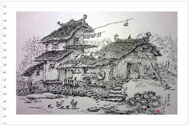 「素笔生花」罗克中钢笔画欣赏