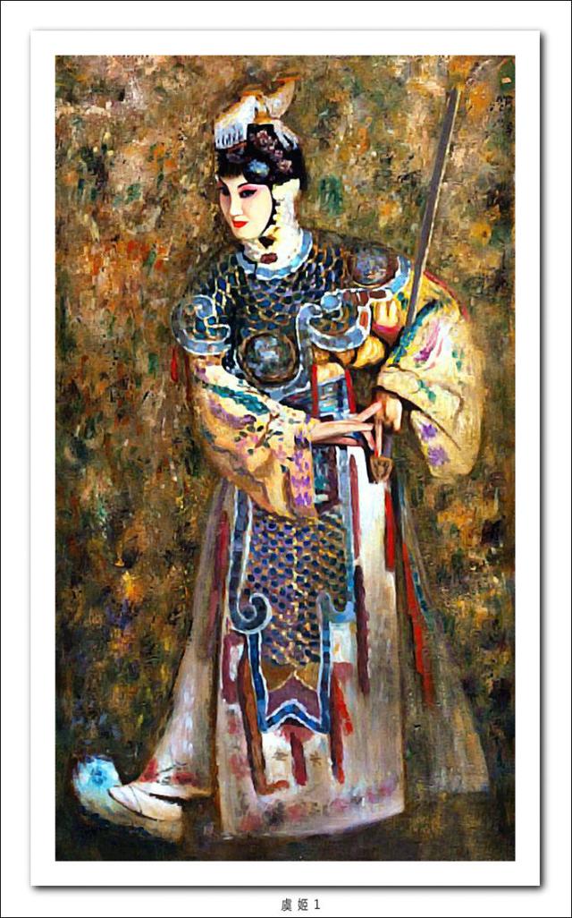 京彩韵味米巧铭油画京剧人物系列