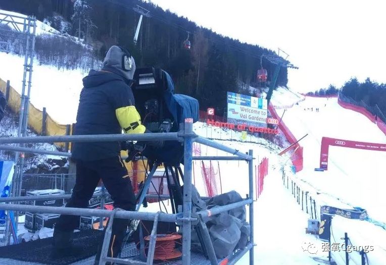 意大利的高山滑雪世界杯期间对4K UHD进行测试