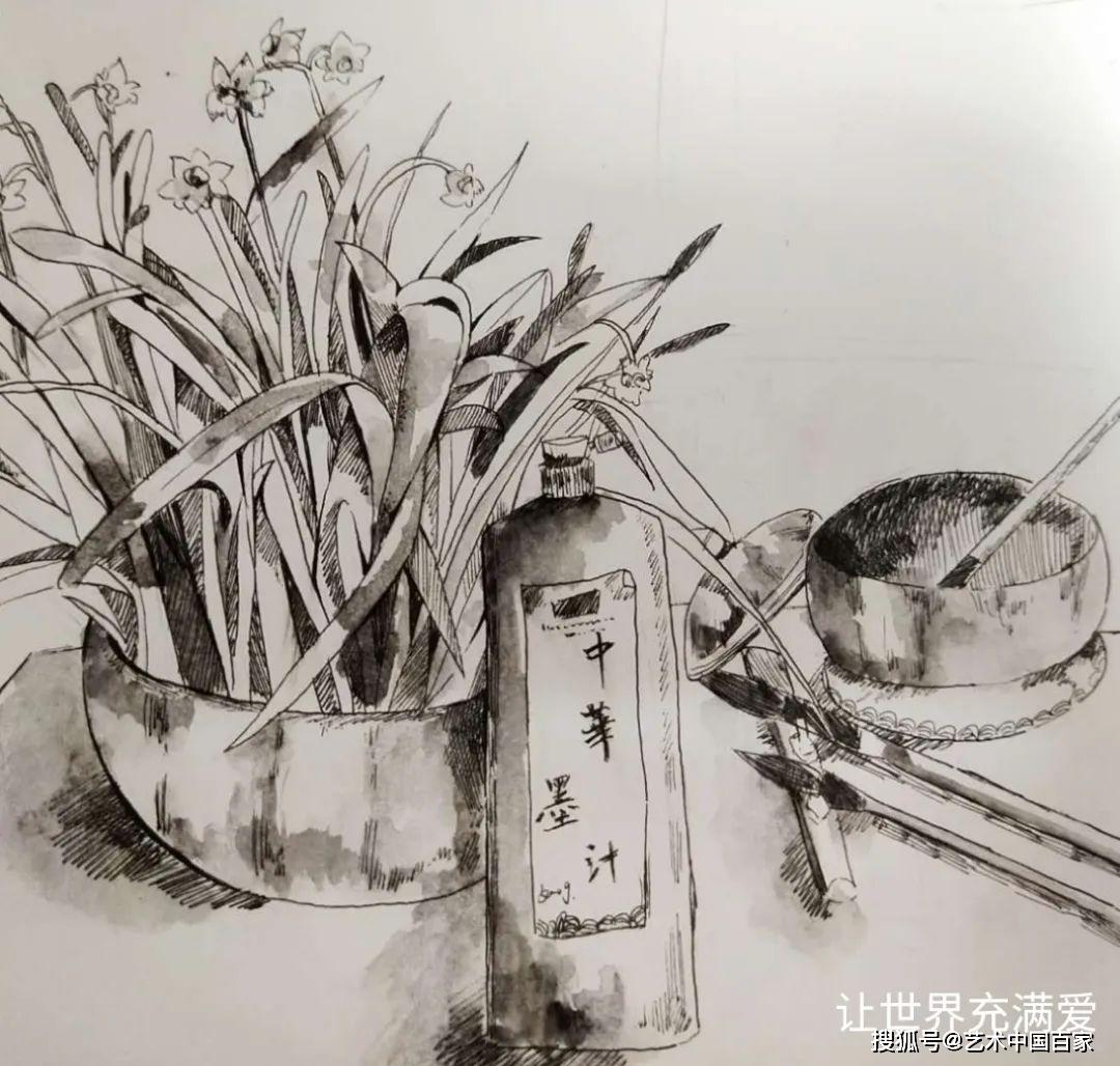 让世界充满爱素描图片