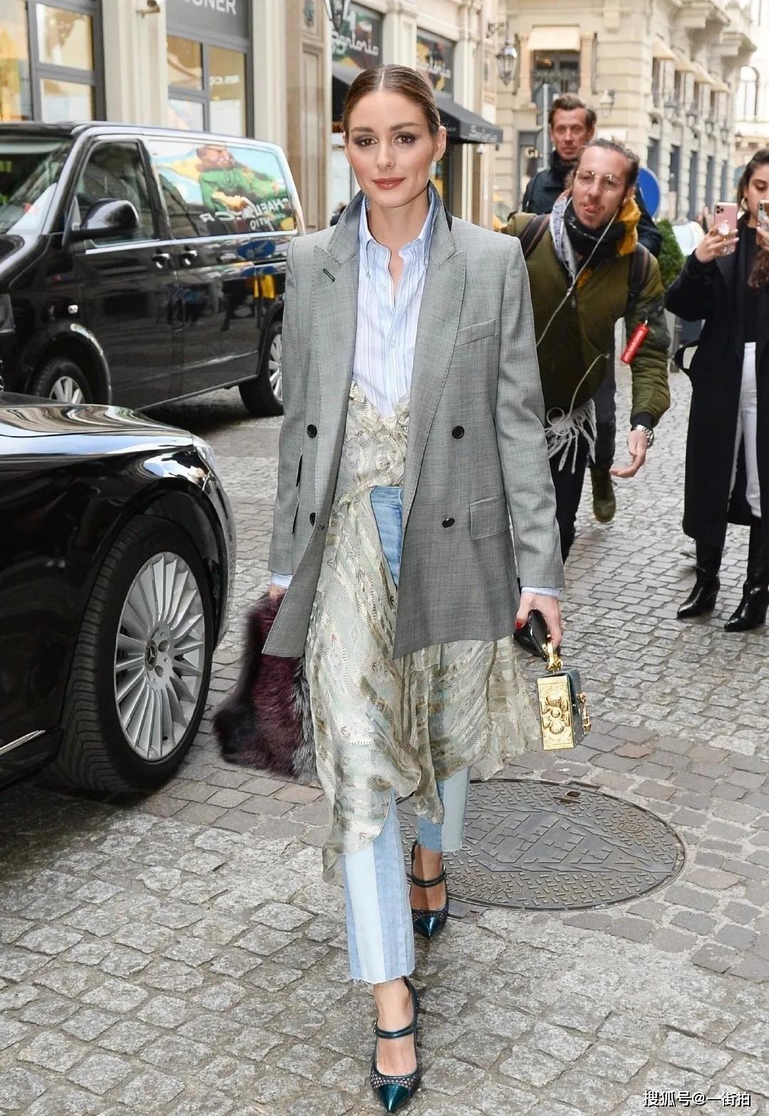 名媛olivia现身时装周黄色look高贵典雅网友不愧最会穿女人