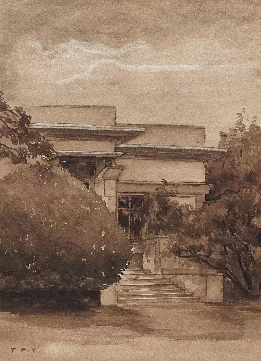 水彩画艺术的先驱建筑大师杨廷宝