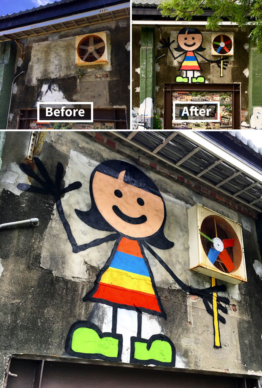 图片[25] - 高雄驳二也有！《２３张市容变身照》纽约「街头艺术家」把街道变得新奇！ - xizi