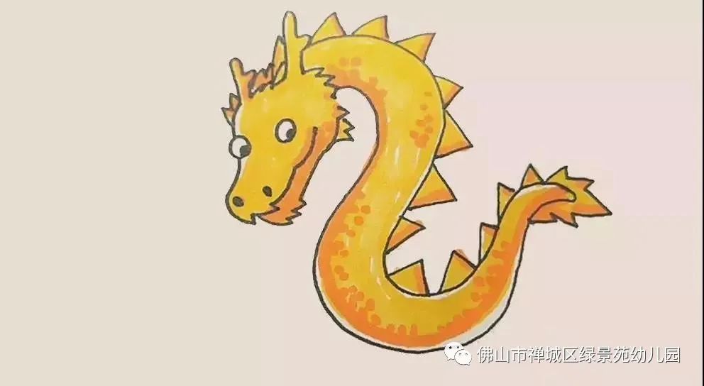 图画示例:图一:先画上两个圆圆的眼睛,里面点上黑眼珠.