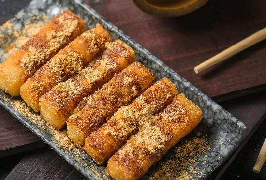 甜丝丝糯叽叽的糯米糍粑红糖香甜浓郁糍粑营养美味