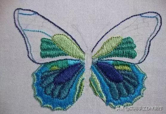 刺繡教程23款美麗的蝴蝶只需要三種針法就能繡出來