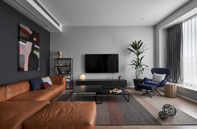 胡桃木色中性灰色创造现代都市品质