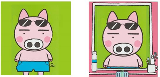 猪哥哥和镜子小猪