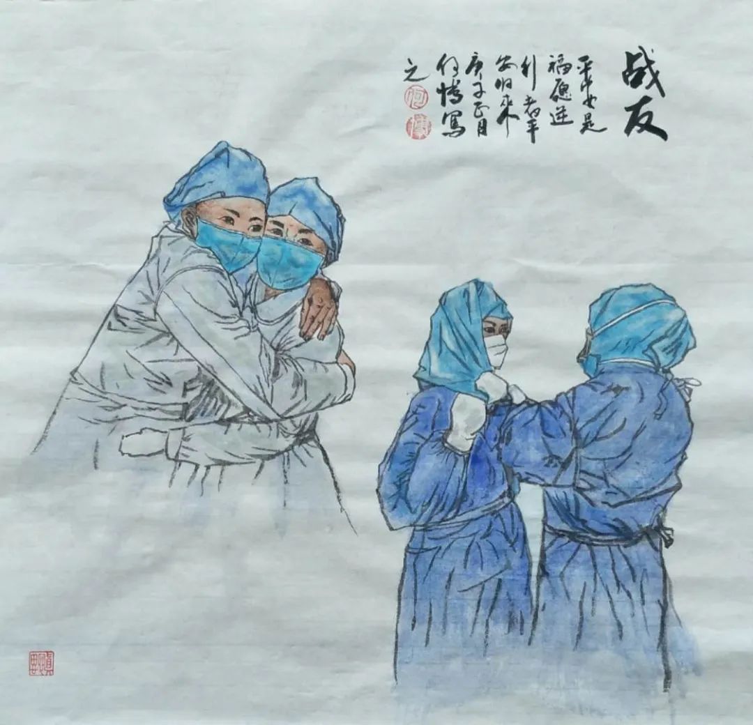 融水美术艺术家协会画出抗疫正能量