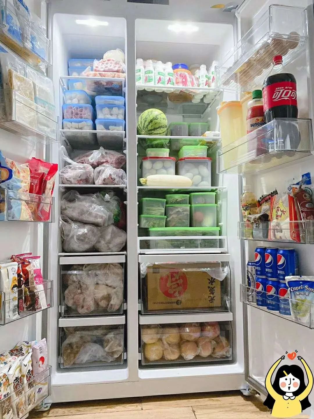 冰箱零食图片真实拍图图片