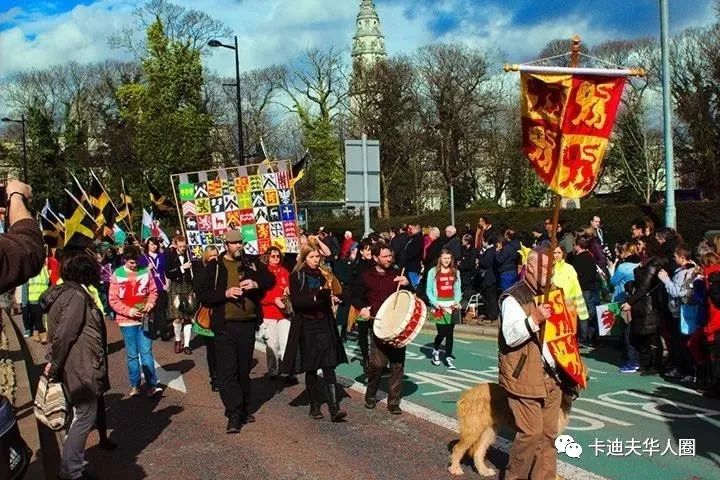 2020年威尔士国庆日又双叒叕来了我们在市中心约定你不见不散