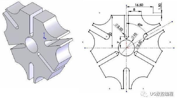 ug编程画图建模图纸分享收藏后再也不用担心没有练习图啦