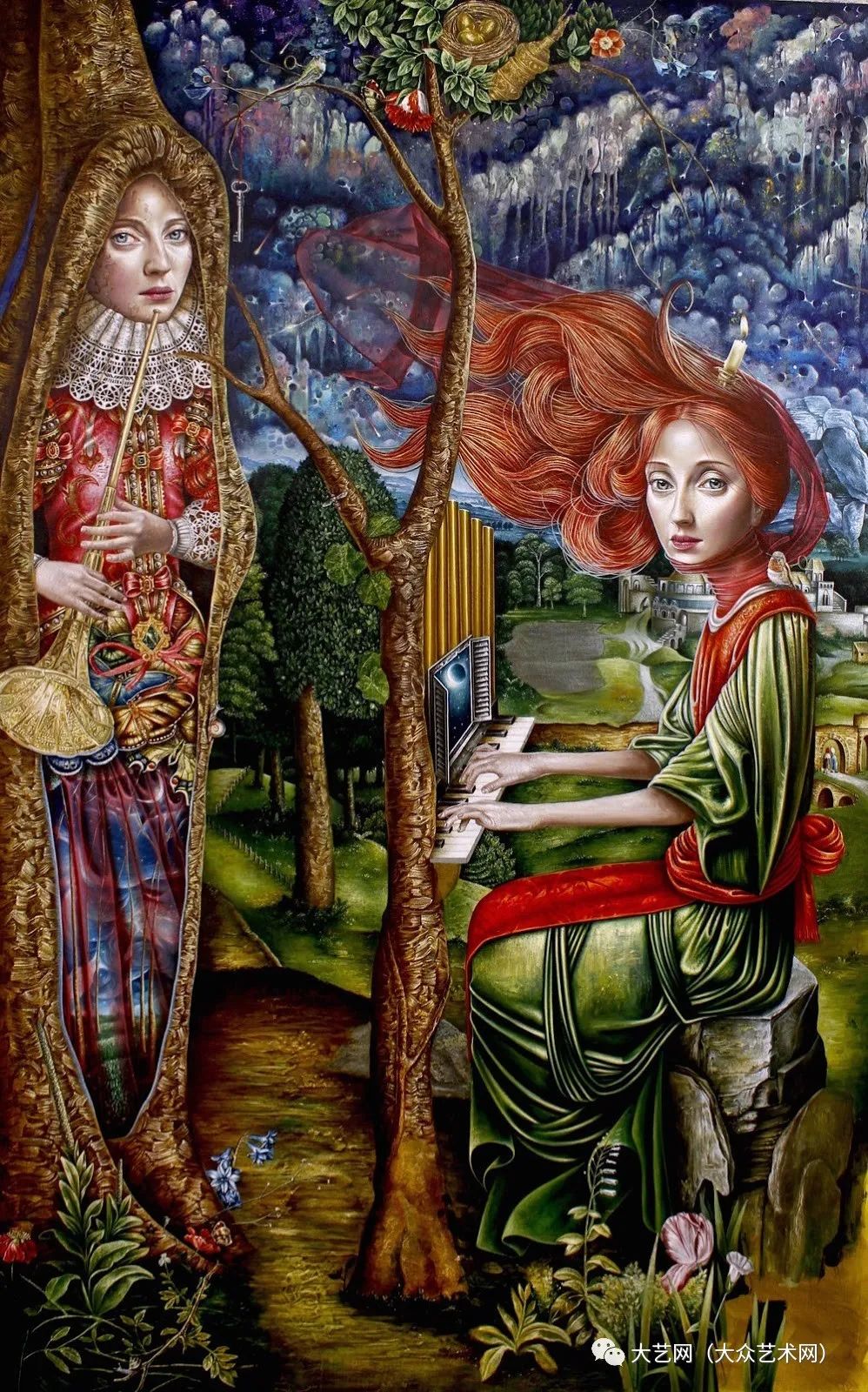 旅美古巴裔魔幻超现实主义画家 toledo del rio 绘画作品_德尔