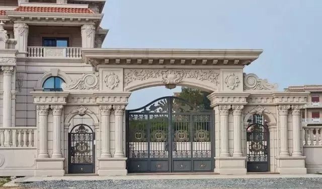 石材干挂的优点及施工节点工艺说明附别墅干挂大门实例