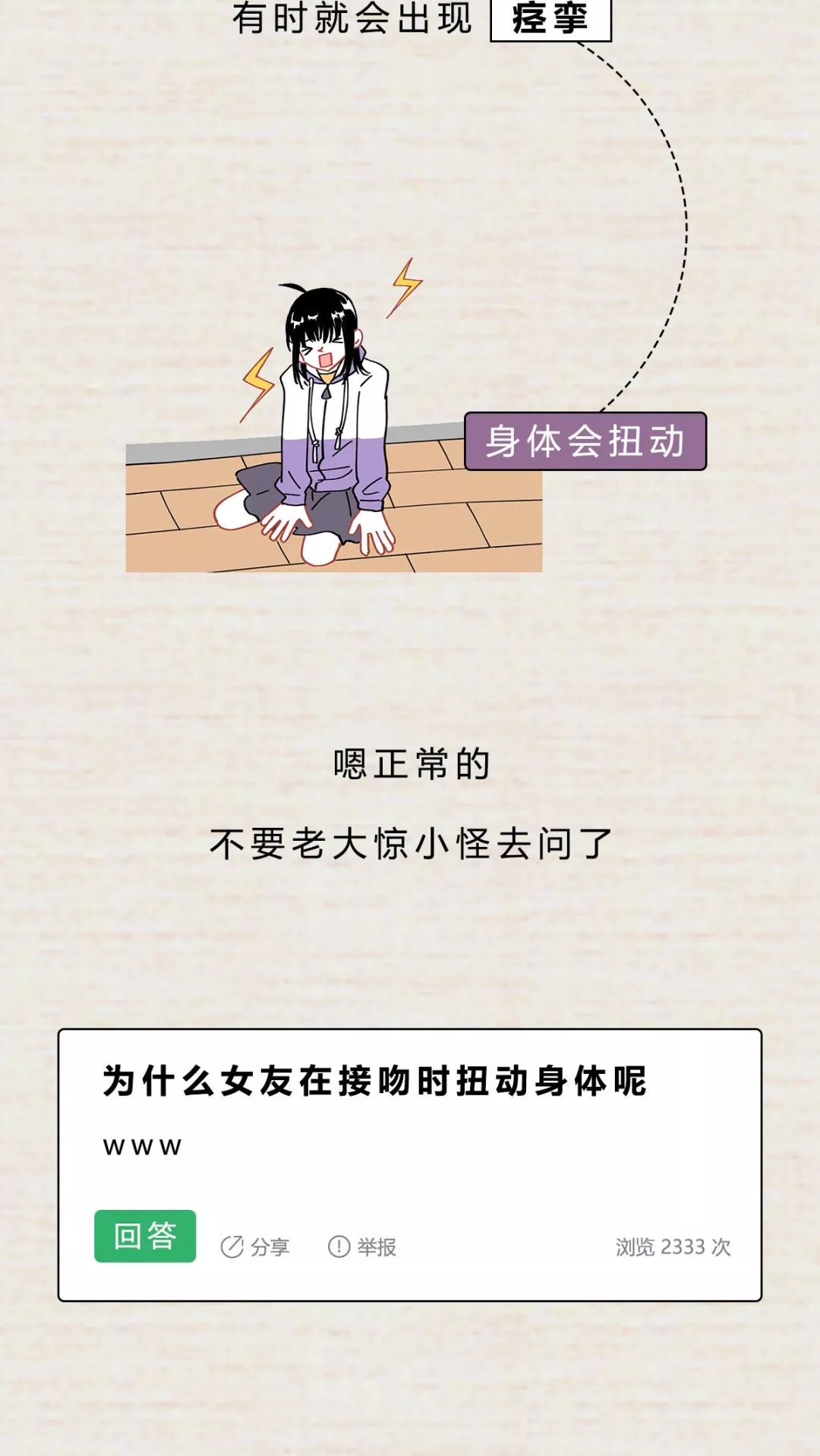 接吻时,女朋友应该有的100种生理反应