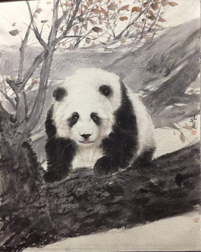 吴孔庭小写意国宝熊猫系列作品欣赏