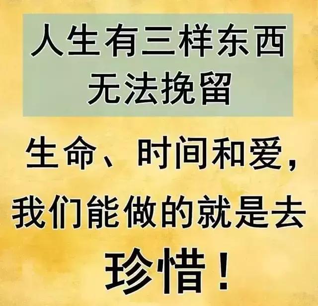 珍惜该珍惜的,放手该放弃的想得开,拿的起,放得下感情需要理解,陪伴
