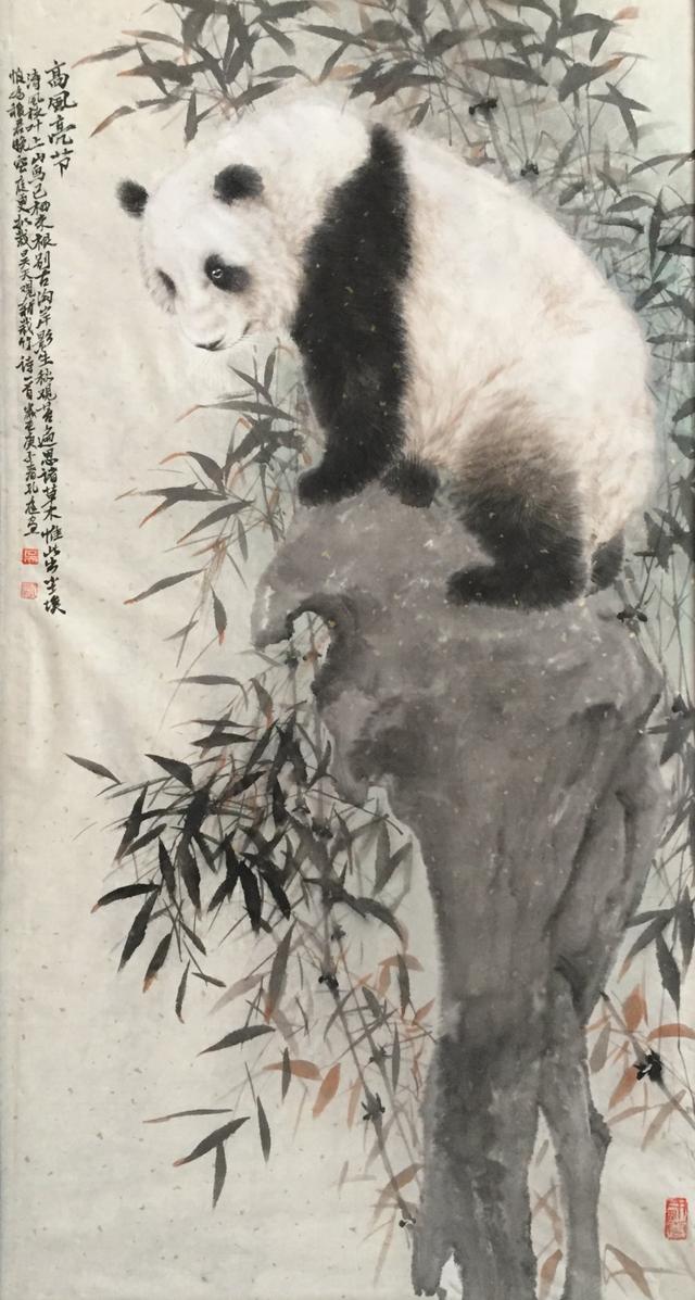 吴孔庭小写意国宝熊猫系列作品欣赏