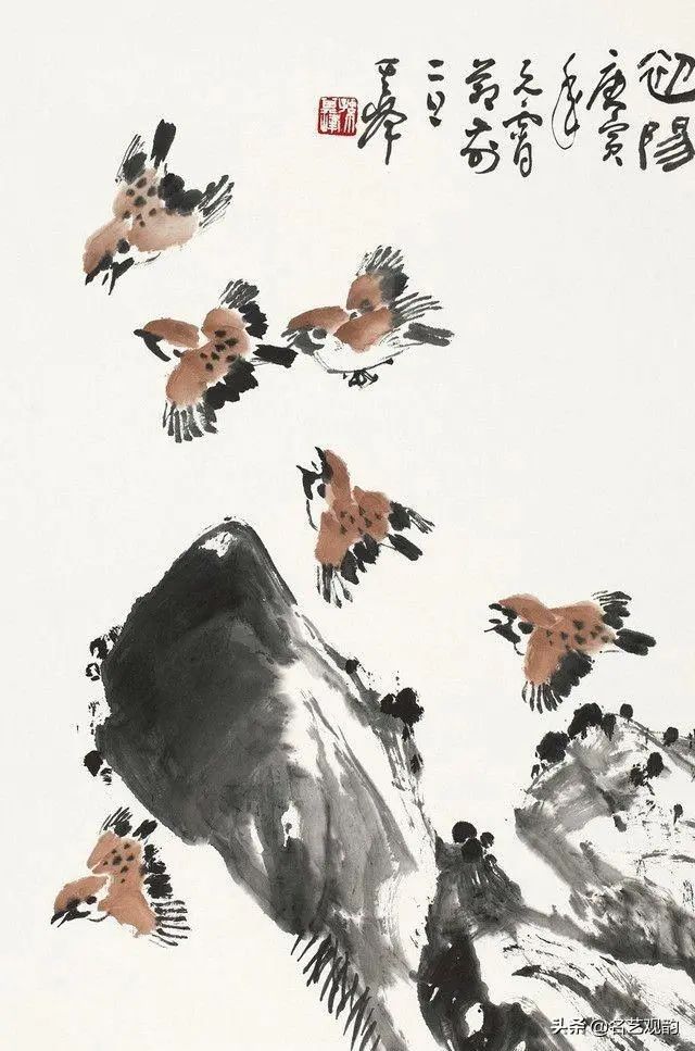 孙其峰画的这些石头鸟儿精彩