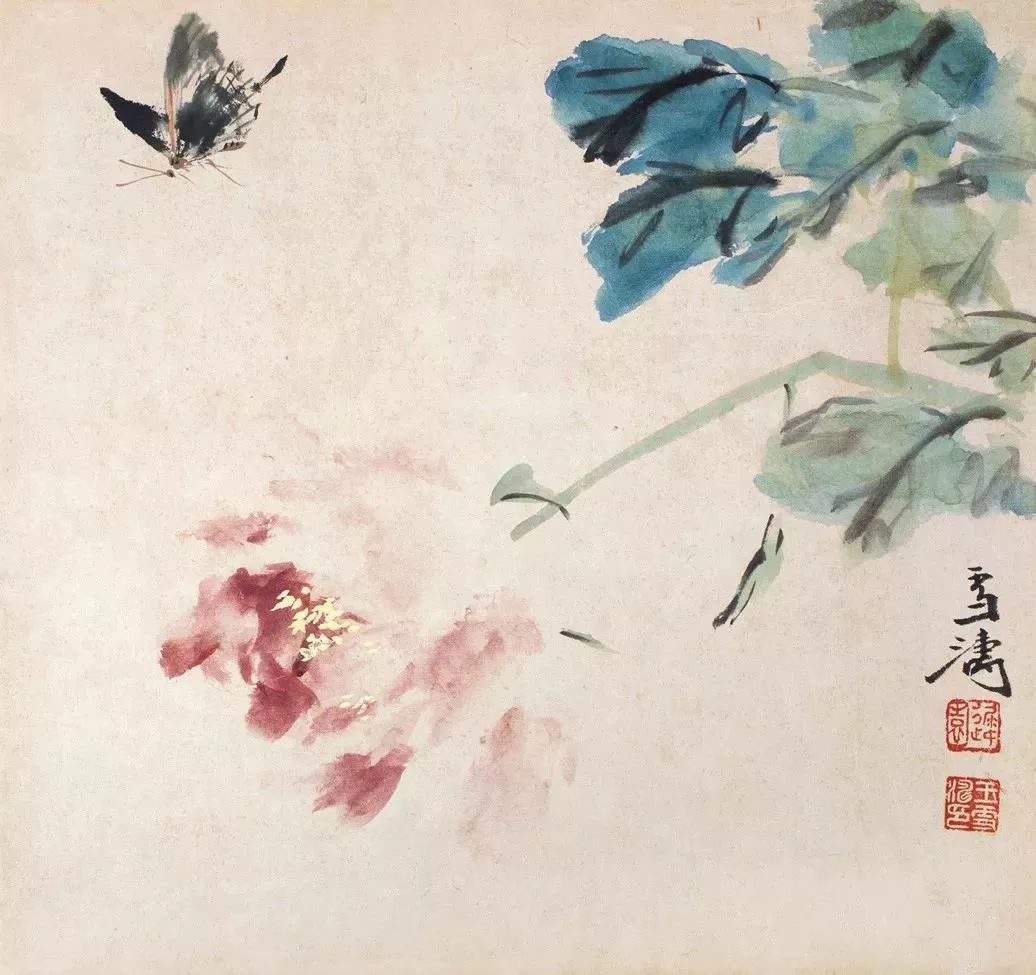 王雪涛讲画蝴蝶它的色彩决定于画面整体的
