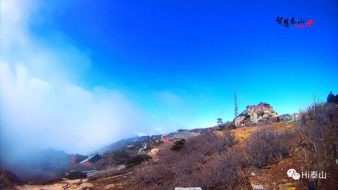 空山新雨后云雾绕泰岱