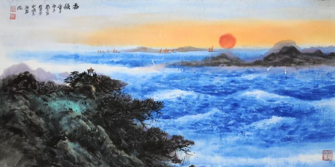 遇见中国大海画院院长周智慧 ,"欲见"国画大海!_作品