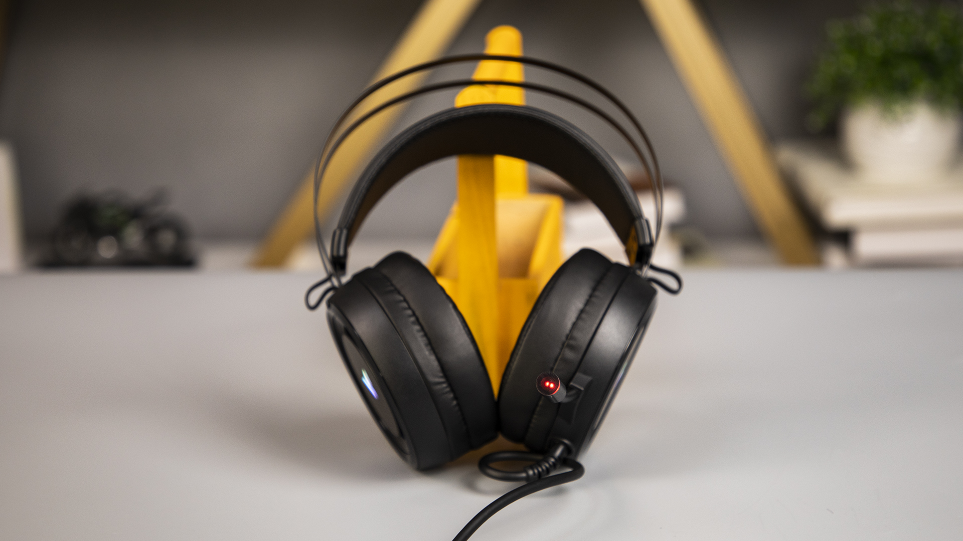 流光rgb雷柏vh500虚拟71声道游戏耳机赏析