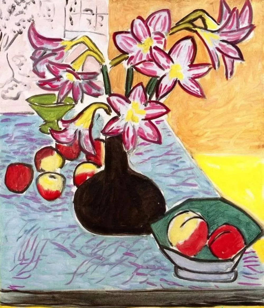 马蒂斯的"野兽派"静物,震撼出炉!_色彩