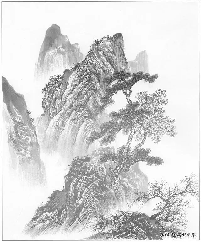 有山有树有石国画山水画创作稿36幅绝佳画稿