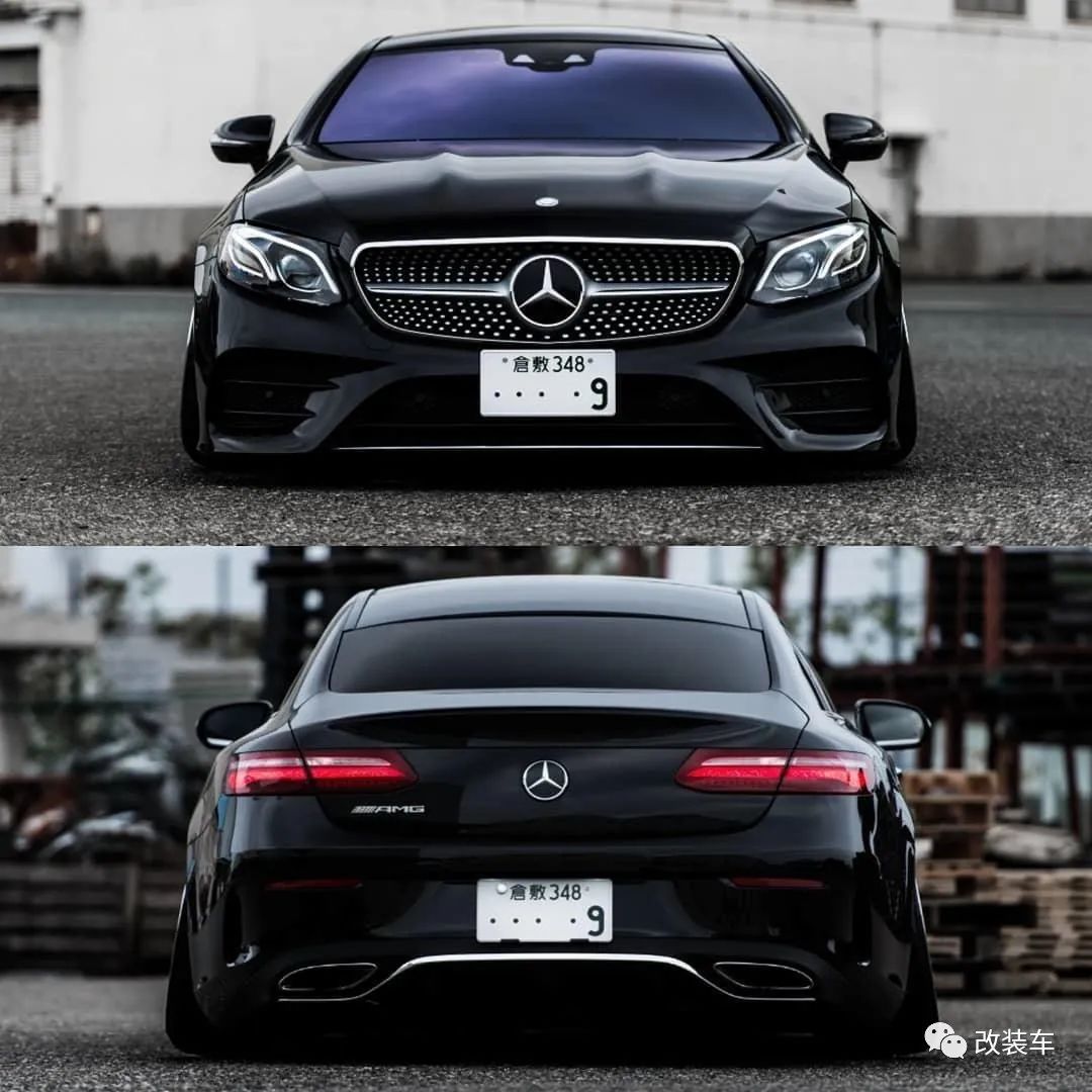 低趴姿态奔驰ecoupe案例绞牙避震也能玩出气动的效果