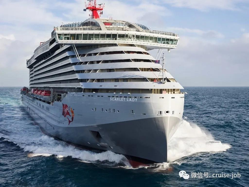 只限成人的维珍邮轮"scarlet lady"号来了