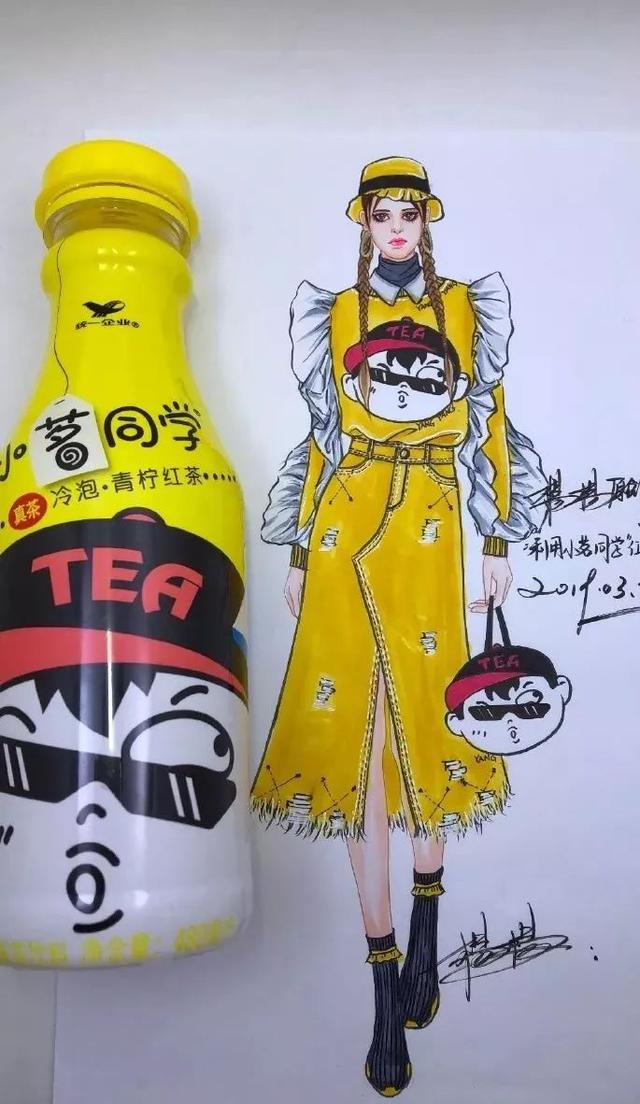 包装各种民族品牌,所以,她有一个很大的脑洞,是最完美的服装设计材料