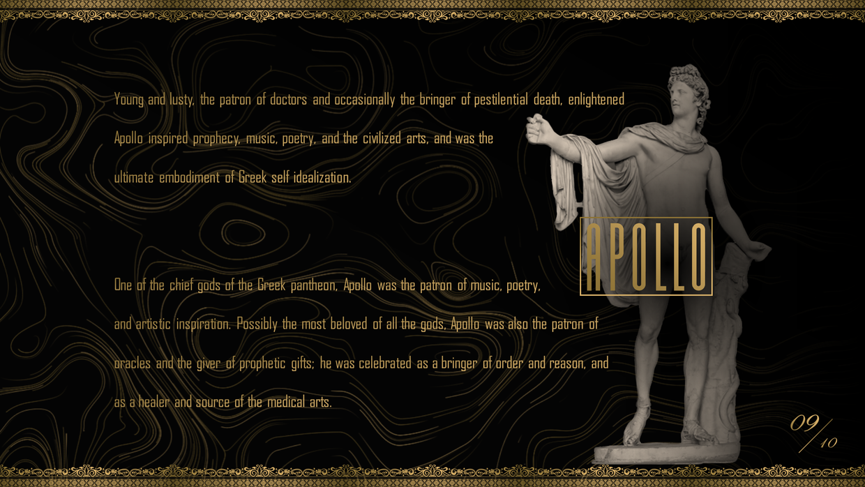 ppt模板希腊神话主题模板