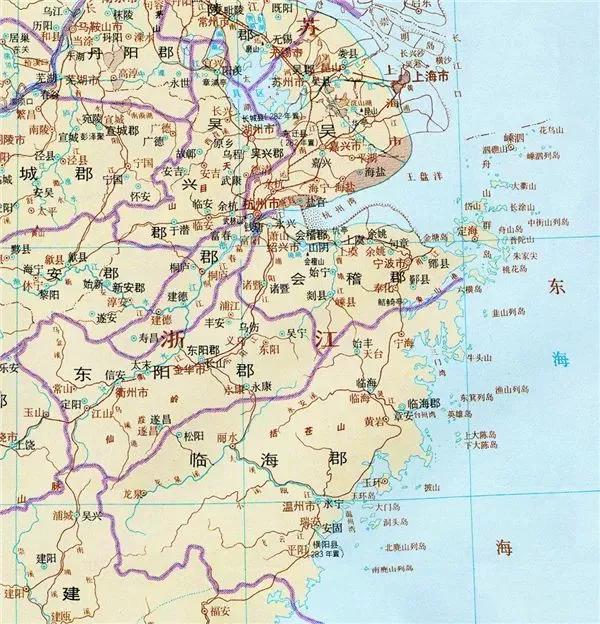 东汉会稽郡,吴郡东汉永建四年(129年),分会稽郡浙江以西置吴郡,治所在