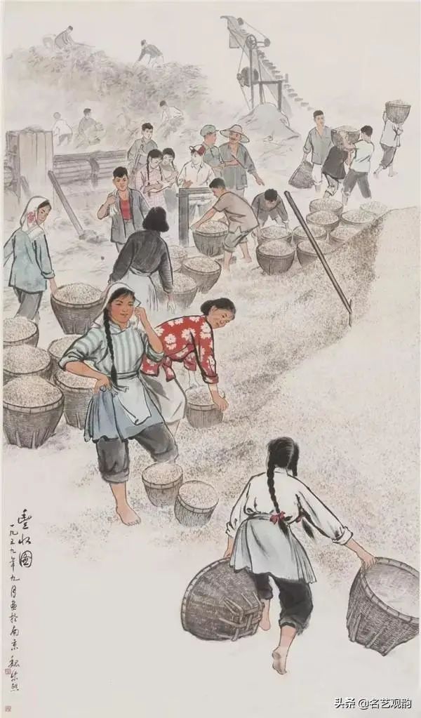 魏紫熙 秋 1963年 中国画魏紫熙 粮仓 1964年 中国