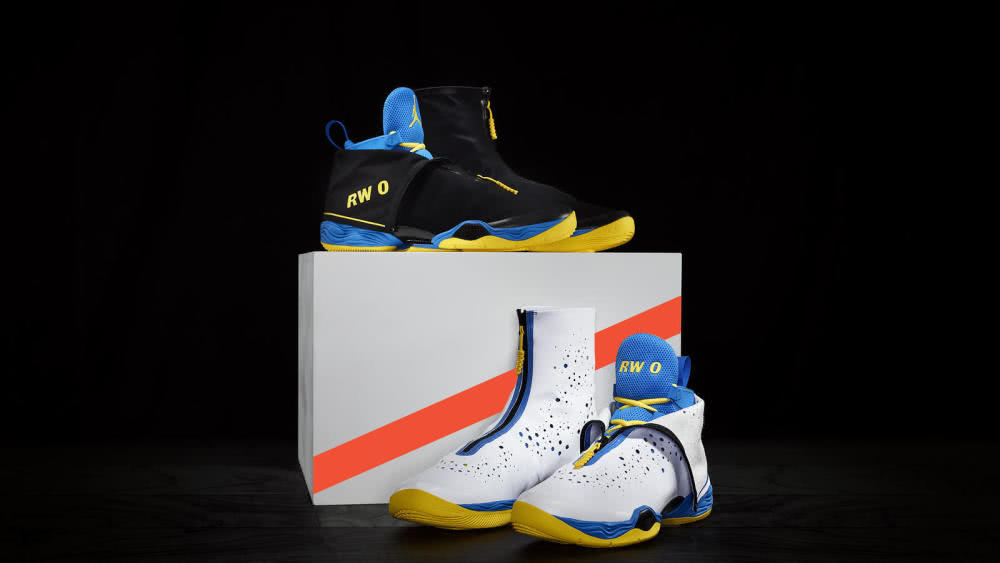 超美6年前雷阿伦上脚的aj28有多阔气高帮设计加拉链酷炫无比