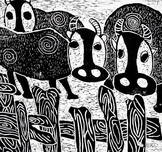 素材分享走进孩子的世界赏析创意儿童版画