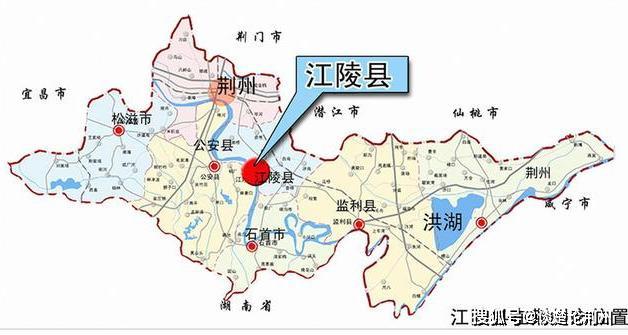 湖北江陵县各乡镇地图图片