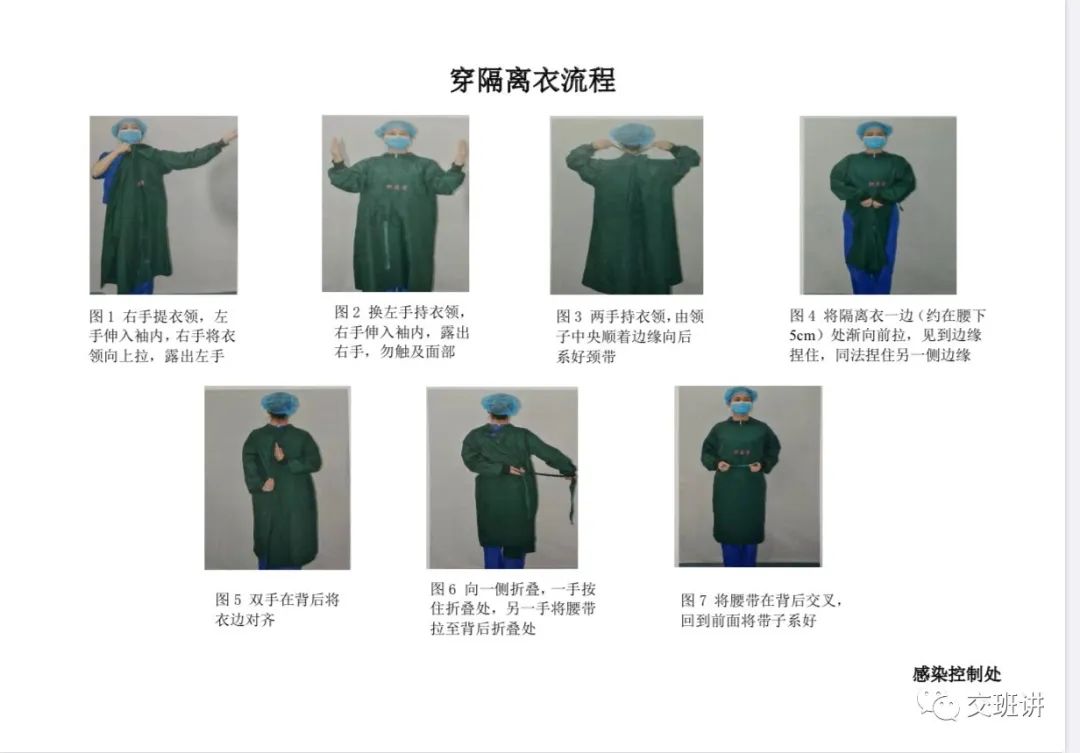 隔离防护服的穿法图片