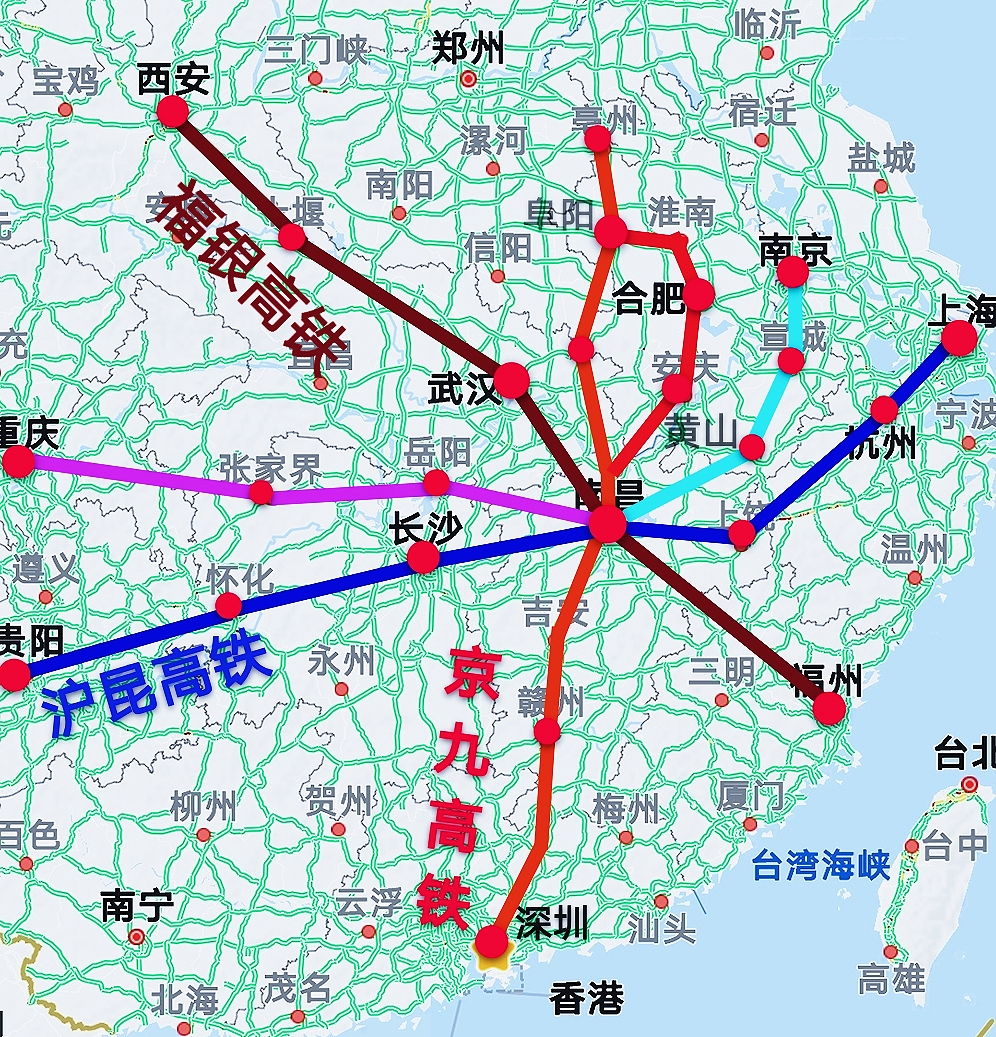 原創我國南方存在感最低的省會將建8向高鐵樞紐連通4大城市群