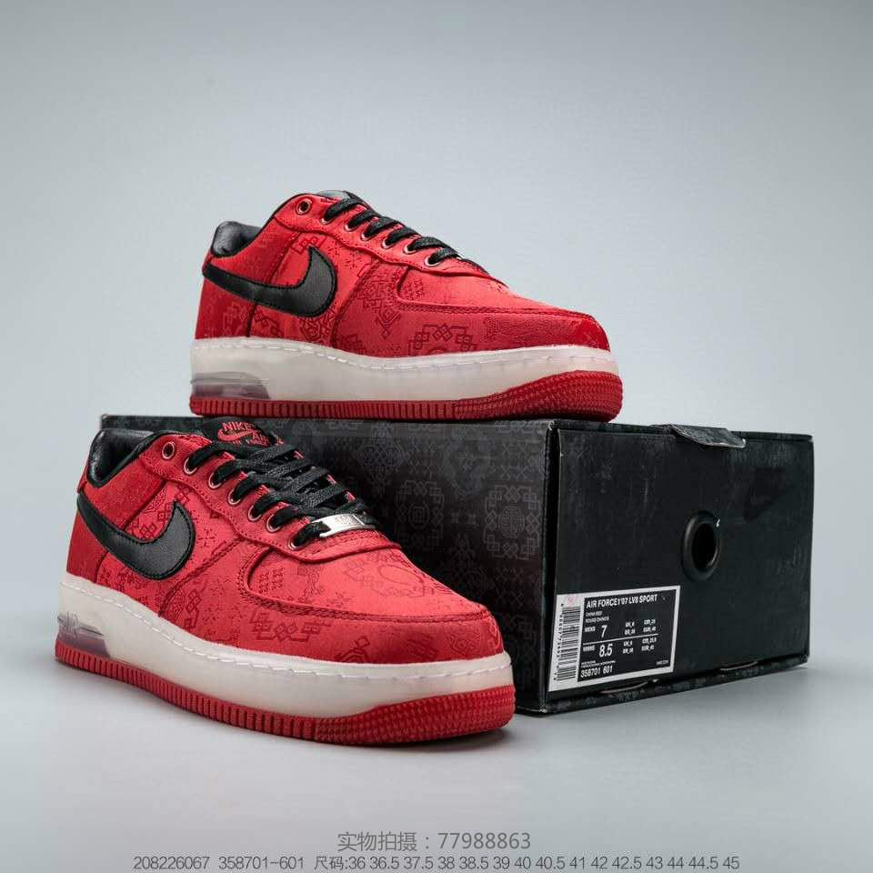 震动整个球鞋圈冠希哥联名airforce1丝绸系列配色多多细节满满