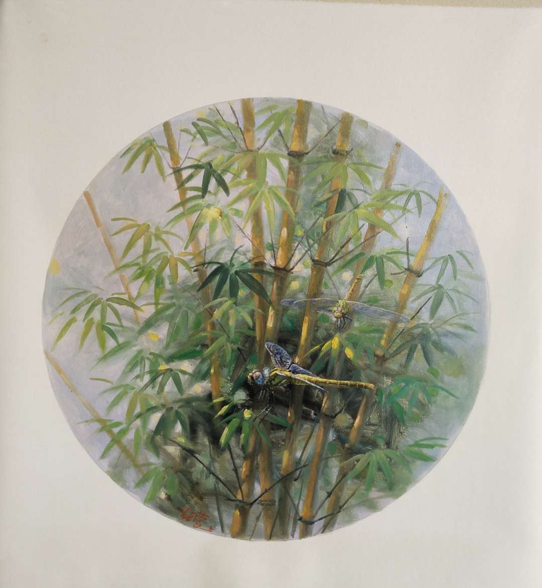大芬油画 竹