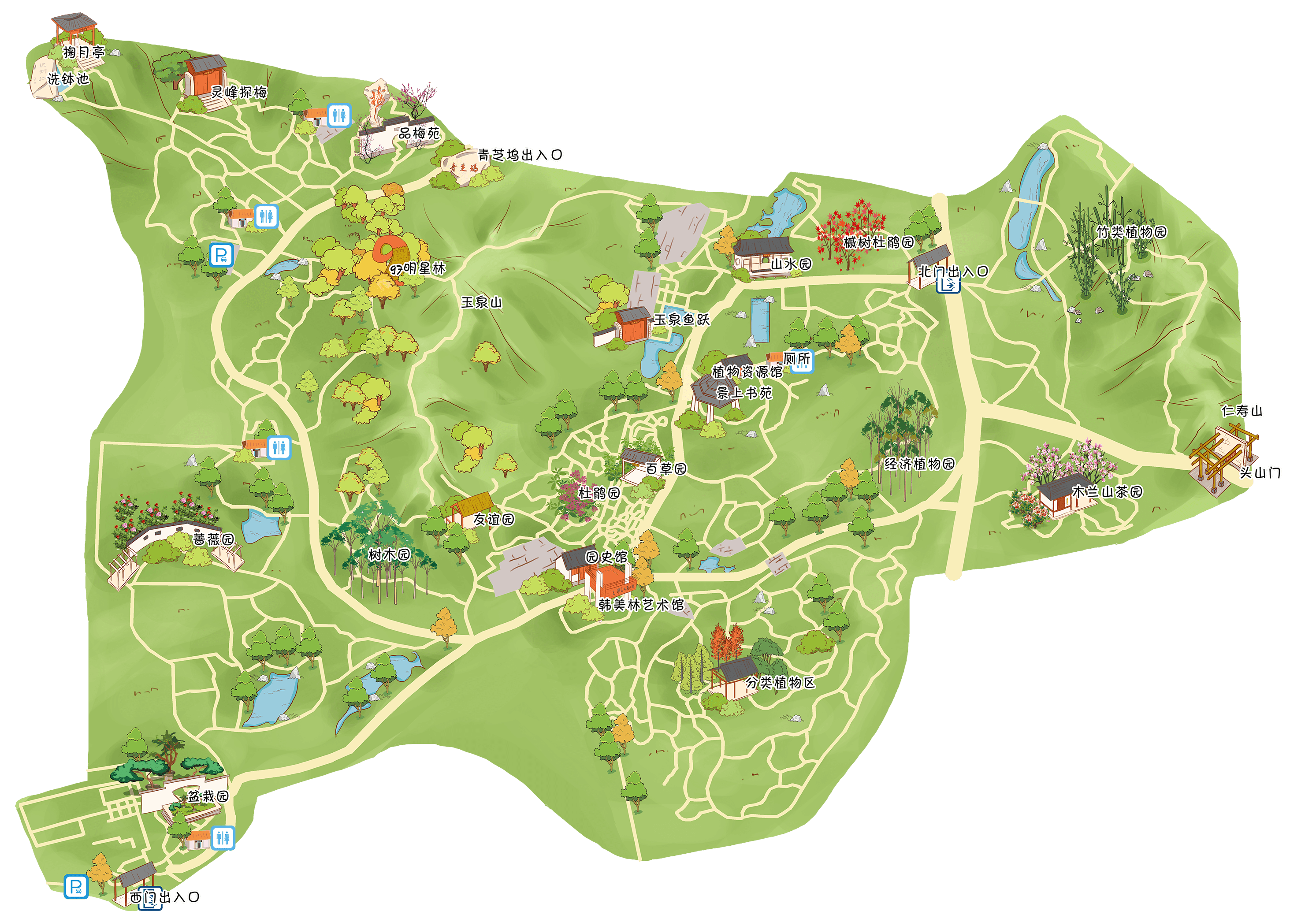 杭州花圃地图图片
