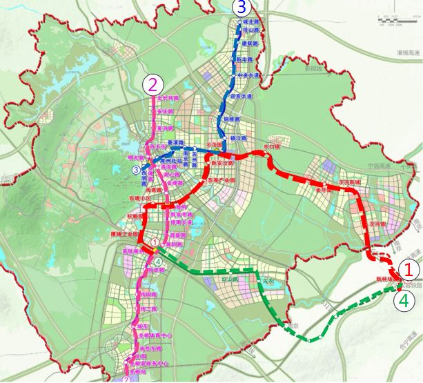 滁州s4轻轨路线图图片