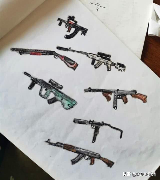 所有枪械怎么画图片